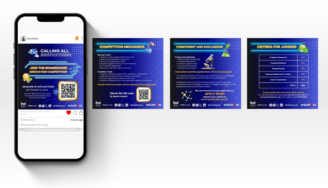 BOI Biotekalusugan social media campaign promo materials